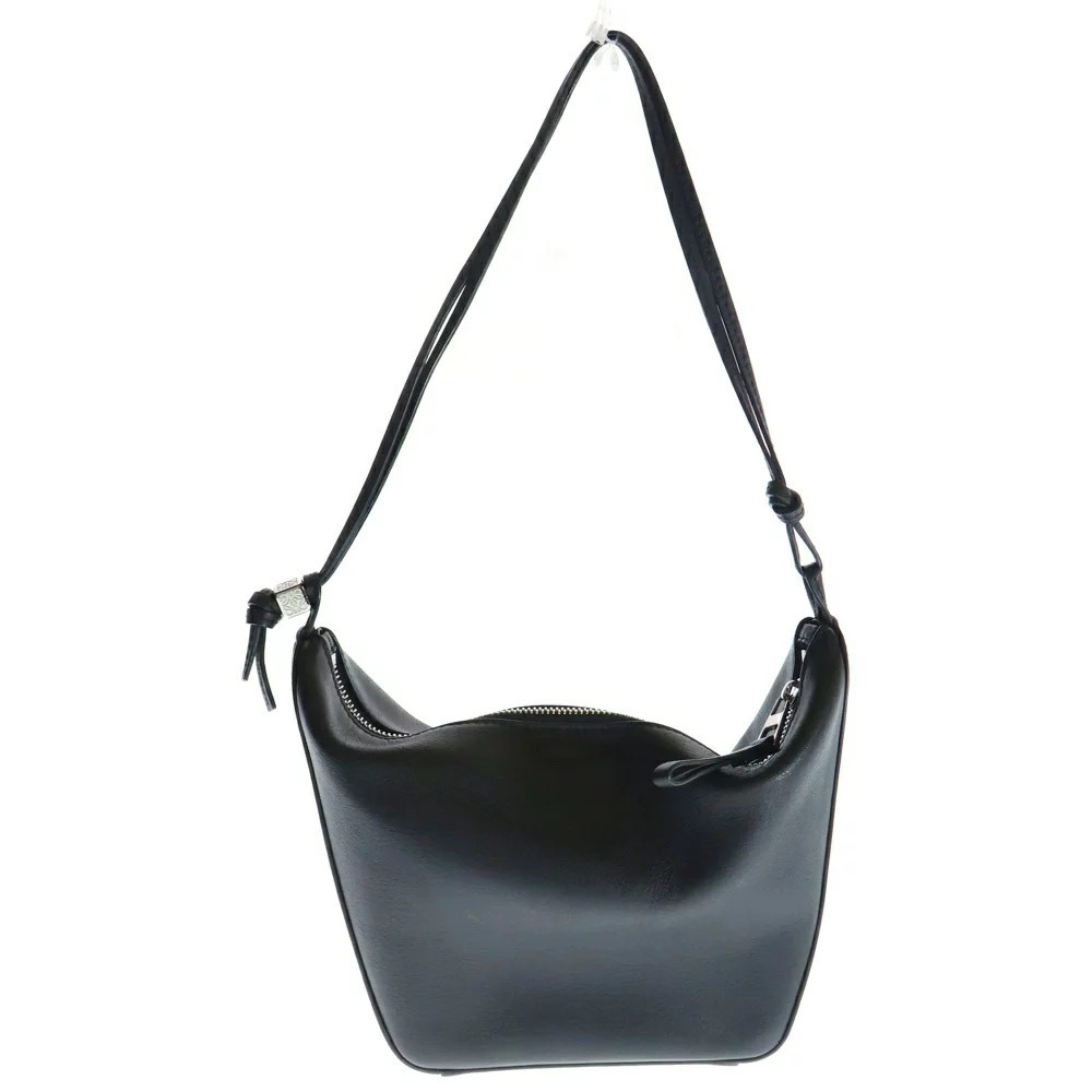 LOEWE Anagram Hammock Hobo Calf Leather Handbag Black - Picture 1 of 6
